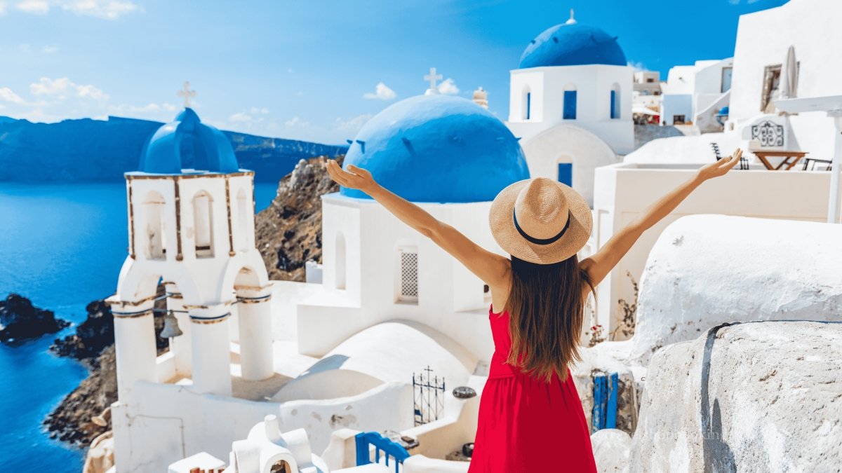 Santorini Greece high